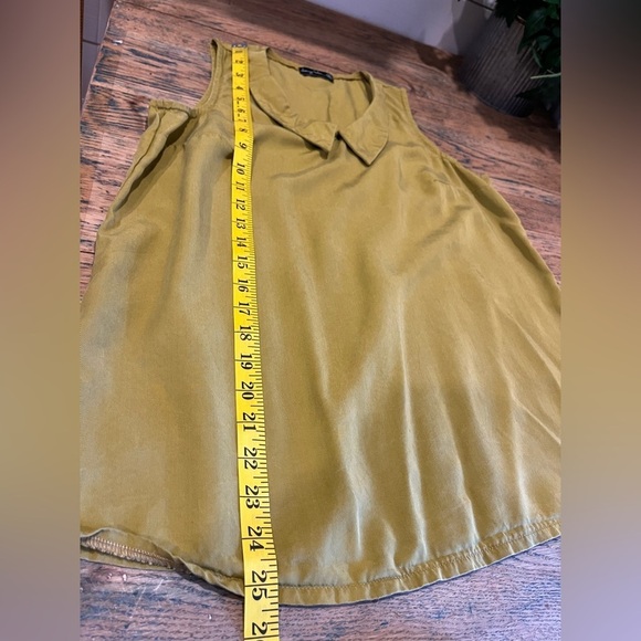 CHERRY BOBIN yellow/green blouse size XS - Picture 6 of 8